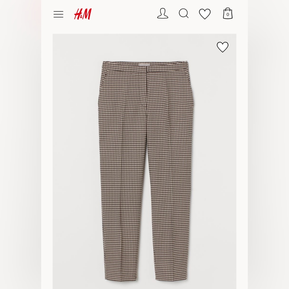 NWT✨H&M Houndstooth print trouser